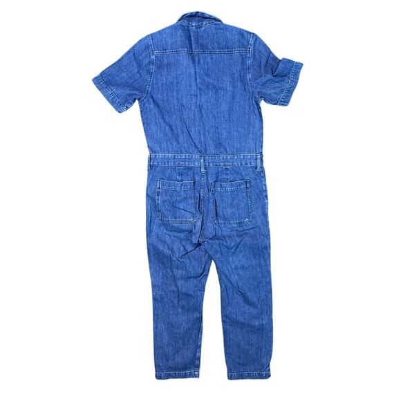 Everlane Supersoft Denim Jumpsuit in Medium Blue Denim Size 6 - Picture 6 of 8